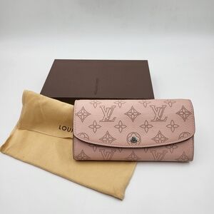 LOUIS VUITTON Portefeuille Mahina Iris Wallet NM Magnolia, Authentic Microchiped